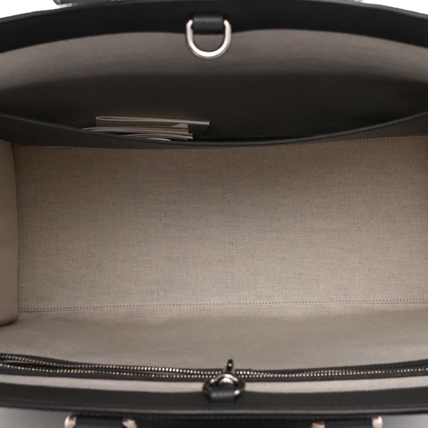 Gucci GG Supreme Monogram Textured Dollar Calfskin Large Ophidia Tote Bag Grey Black Graphite Grey 5 of 9
