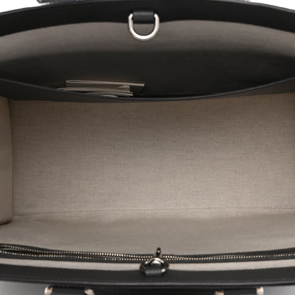 Gucci GG Supreme Monogram Textured Dollar Calfskin Large Ophidia Tote Bag Grey Black Graphite Grey 5 of 9