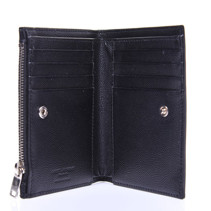 Saint Laurent Grain De Poudre Zipped Card Case Black 5 of 10