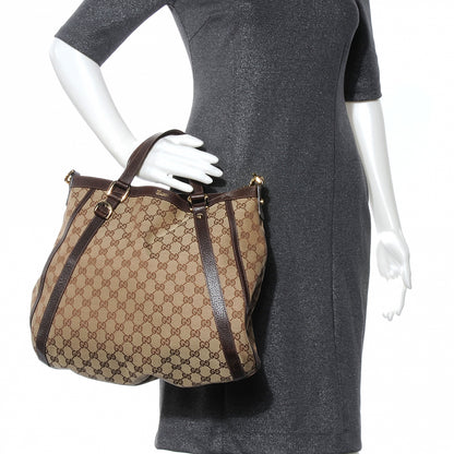 Gucci Monogram Medium Abbey Convertible Tote Ebony 2 of 7