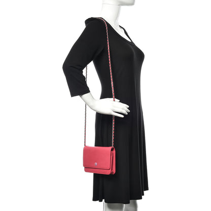 Chanel Caviar Wallet On Chain WOC Pink 2 of 12