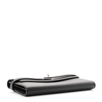 Hermes Epsom Kelly Longue Wallet Black 4 of 10