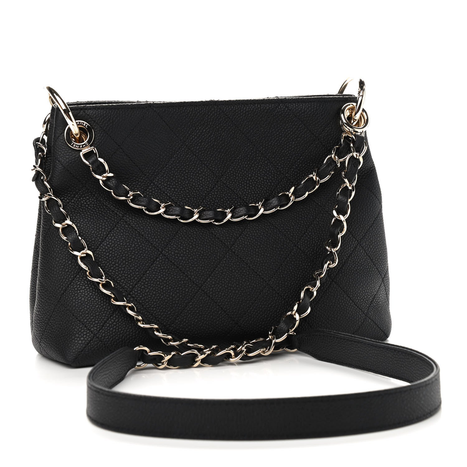 Chanel Caviar Quilted Small City Walk Hobo Black 2 of 8