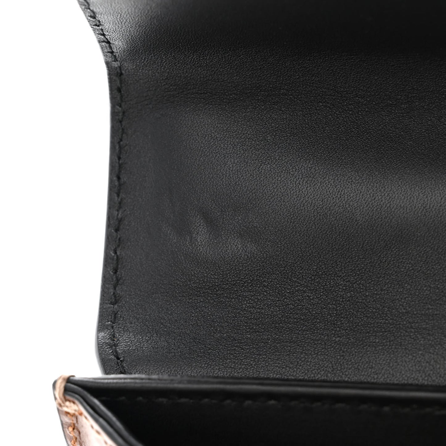GG Supreme Monogram Calfskin Small Padlock Shoulder Bag Beige Black Cuir