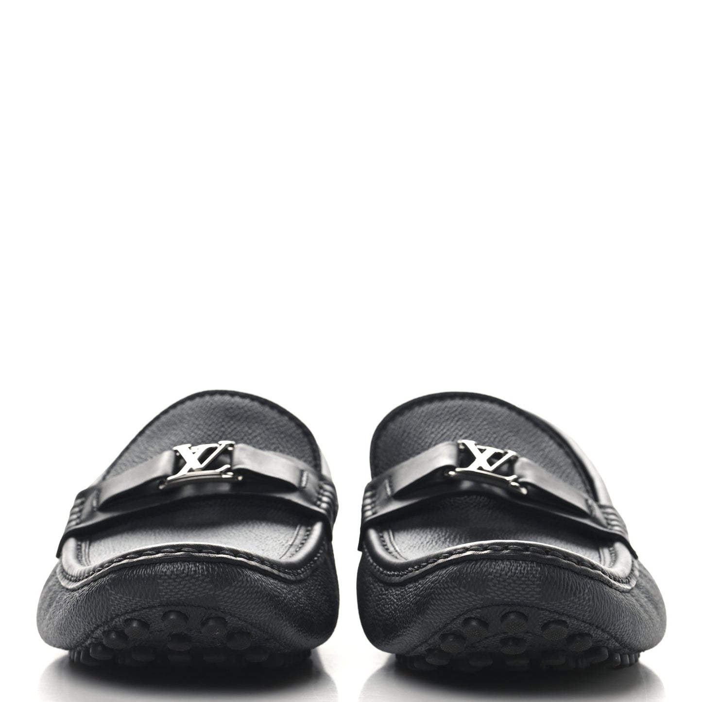 Damier Graphite Calfskin Mens Major Loafers 10