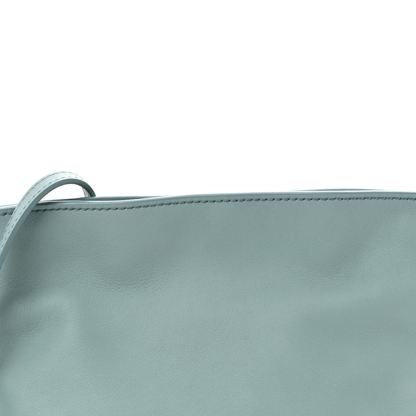 X SUNA FUJITA Nappa Flamenco Knot Clutch Water