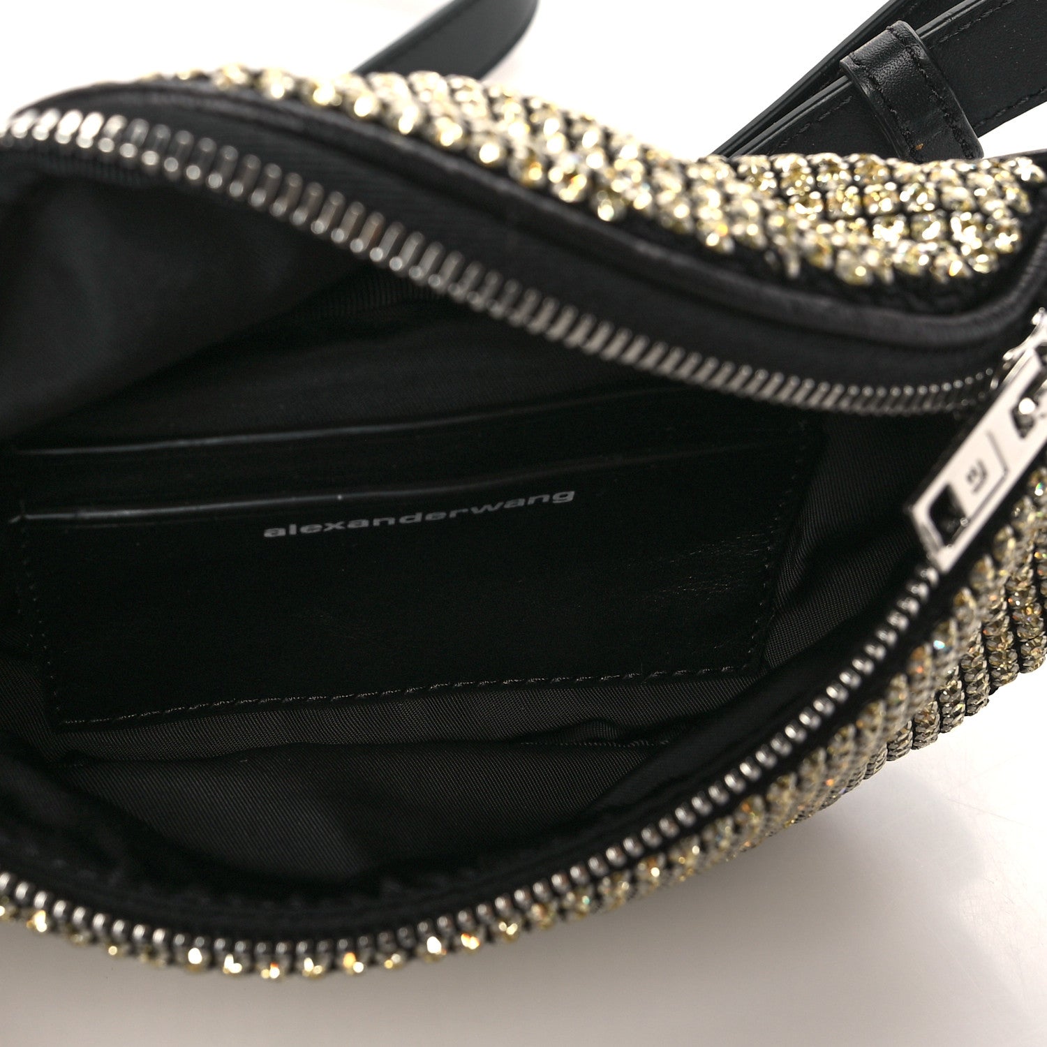 Alexander Wang Rhinestone Mesh Mini Attica Belt Bag Prism Gold 5 of 8