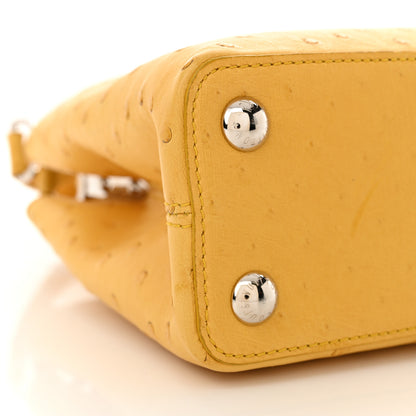 Louis Vuitton Ostrich Capucines BB Yellow 9 of 16