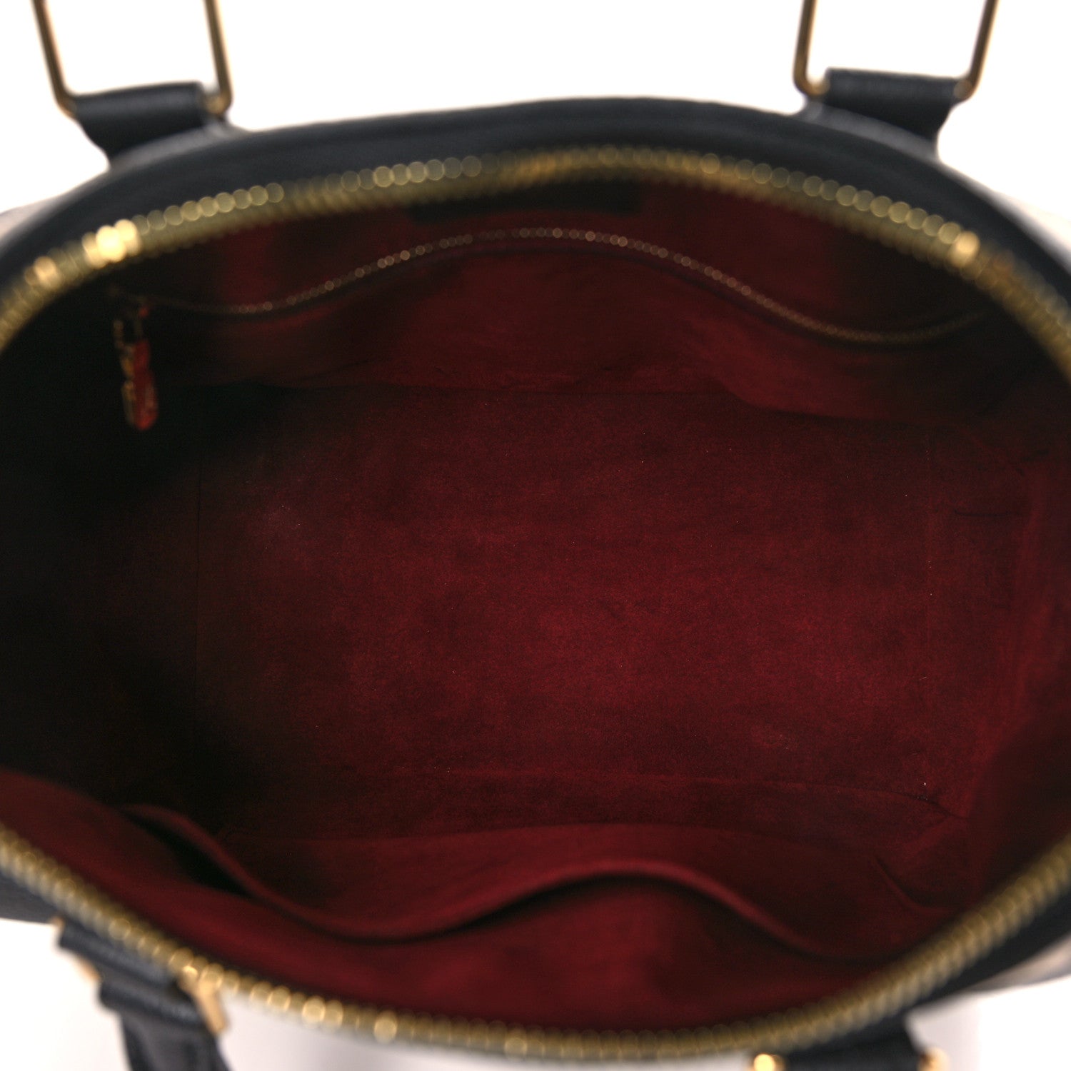 Louis Vuitton Empreinte Monogram Giant Speedy Bandouliere 25 Black Beige 5 of 9