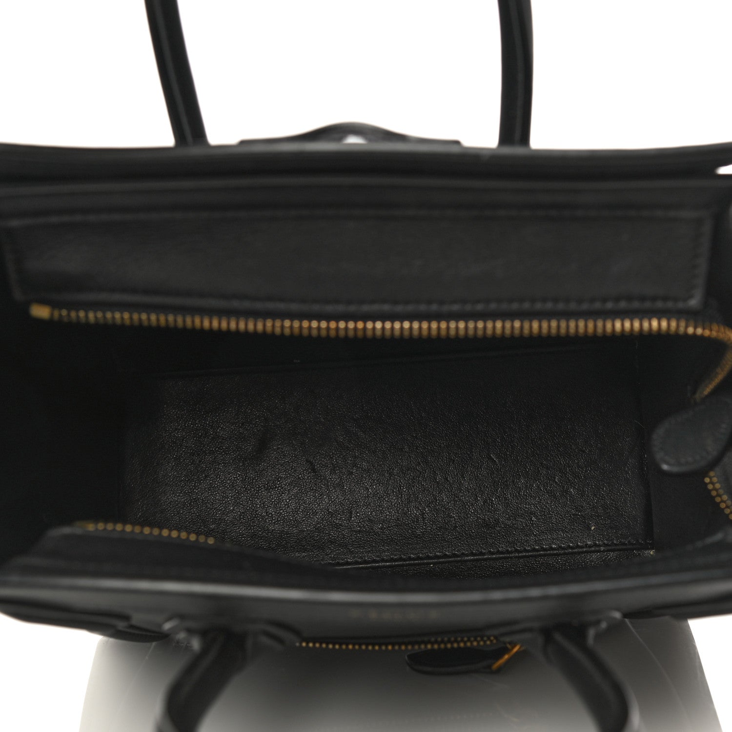 Celine Smooth Calfskin Nano Luggage Black 5 of 16