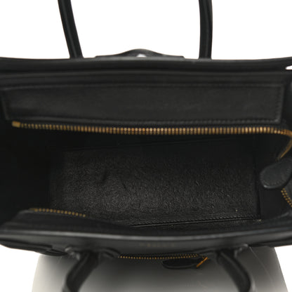 Celine Smooth Calfskin Nano Luggage Black 5 of 16