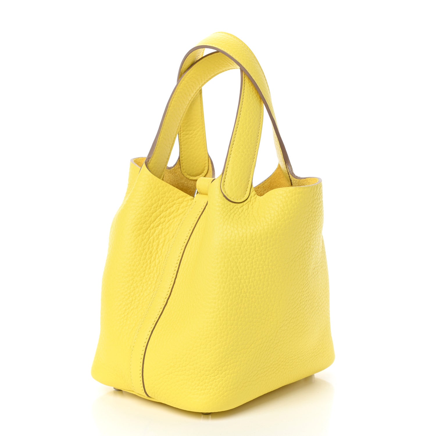 Hermes Taurillon Clemence Picotin Lock 18 PM Lime 3 of 10