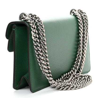 Gucci Dollar Calfskin Enamel Small Dionysus Shoulder Bag Emerald Electric Blue 3 of 12