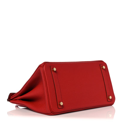 Hermes Togo Birkin 30 Vermillion 4 of 11