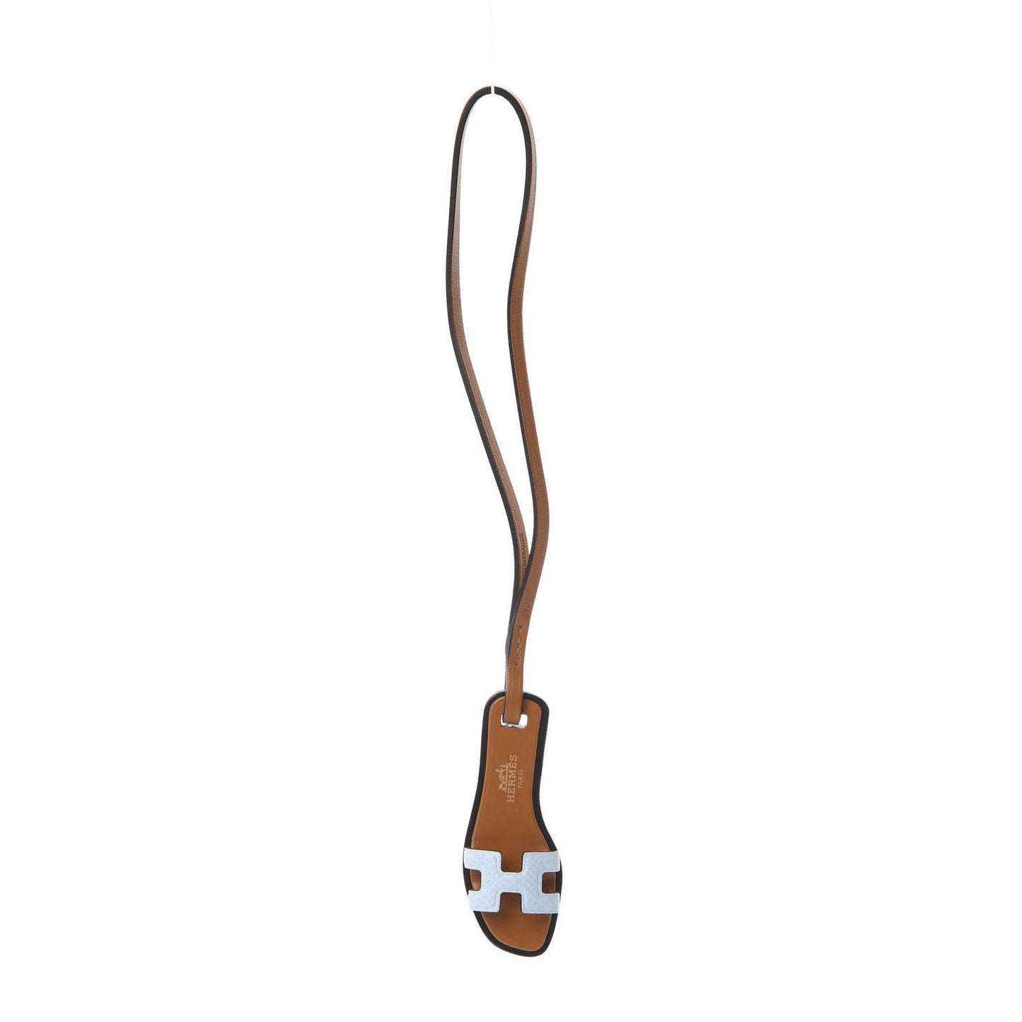 Epsom Butler Calfskin Hunter Oran Nano Bag Charm Bleu Brume