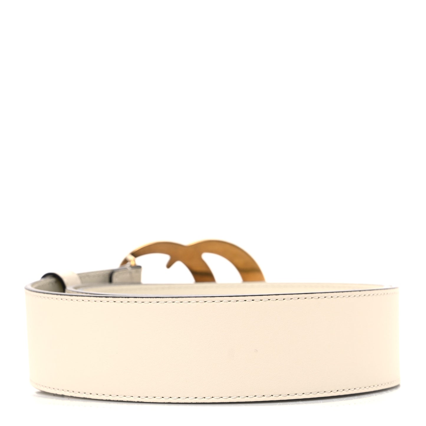 Calfskin Double G 40mm Belt 95 38 Mystic White