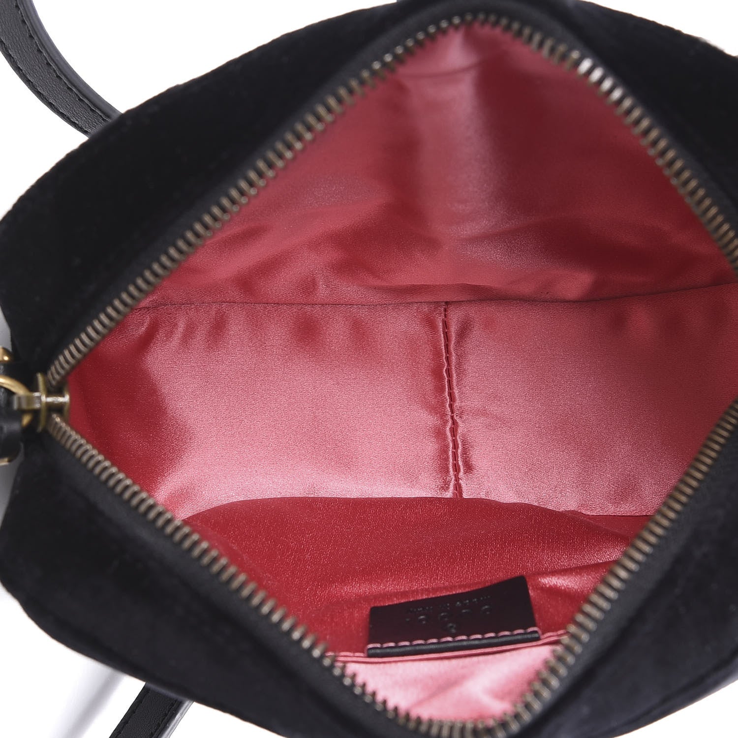Gucci Velvet Matelasse Marquise Crystals Mini GG Marmont Chain Shoulder Bag Black 5 of 10