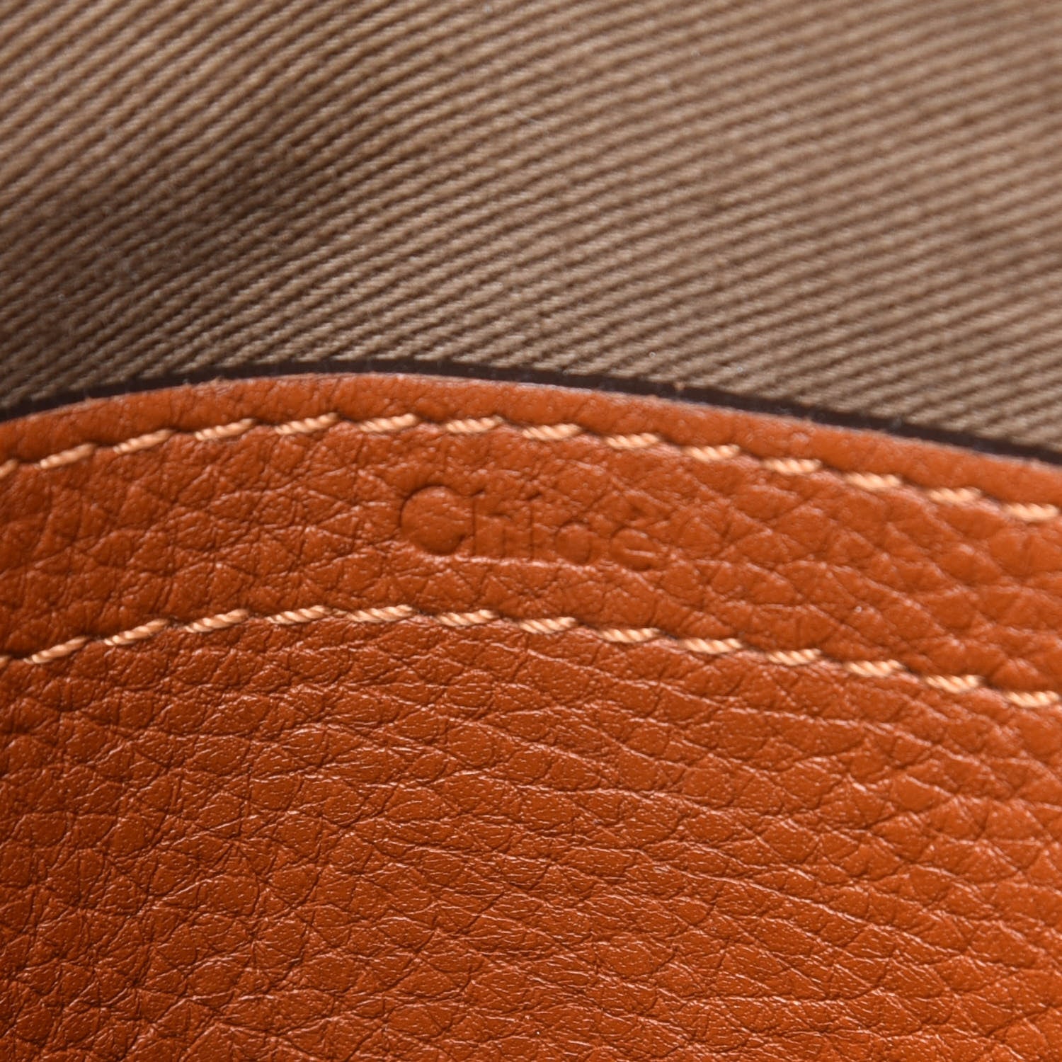 Chloe Calfskin Mini Marcie Round Crossbody Bag Tan 6 of 13