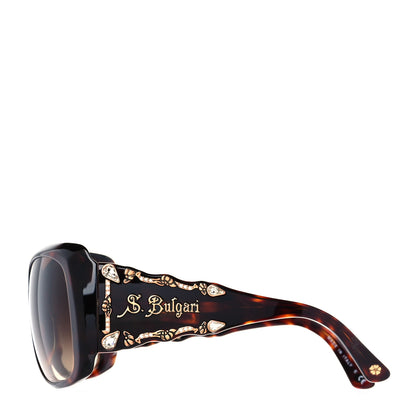 Bulgari Crystal Sunglasses 8048-B Brown 2 of 8