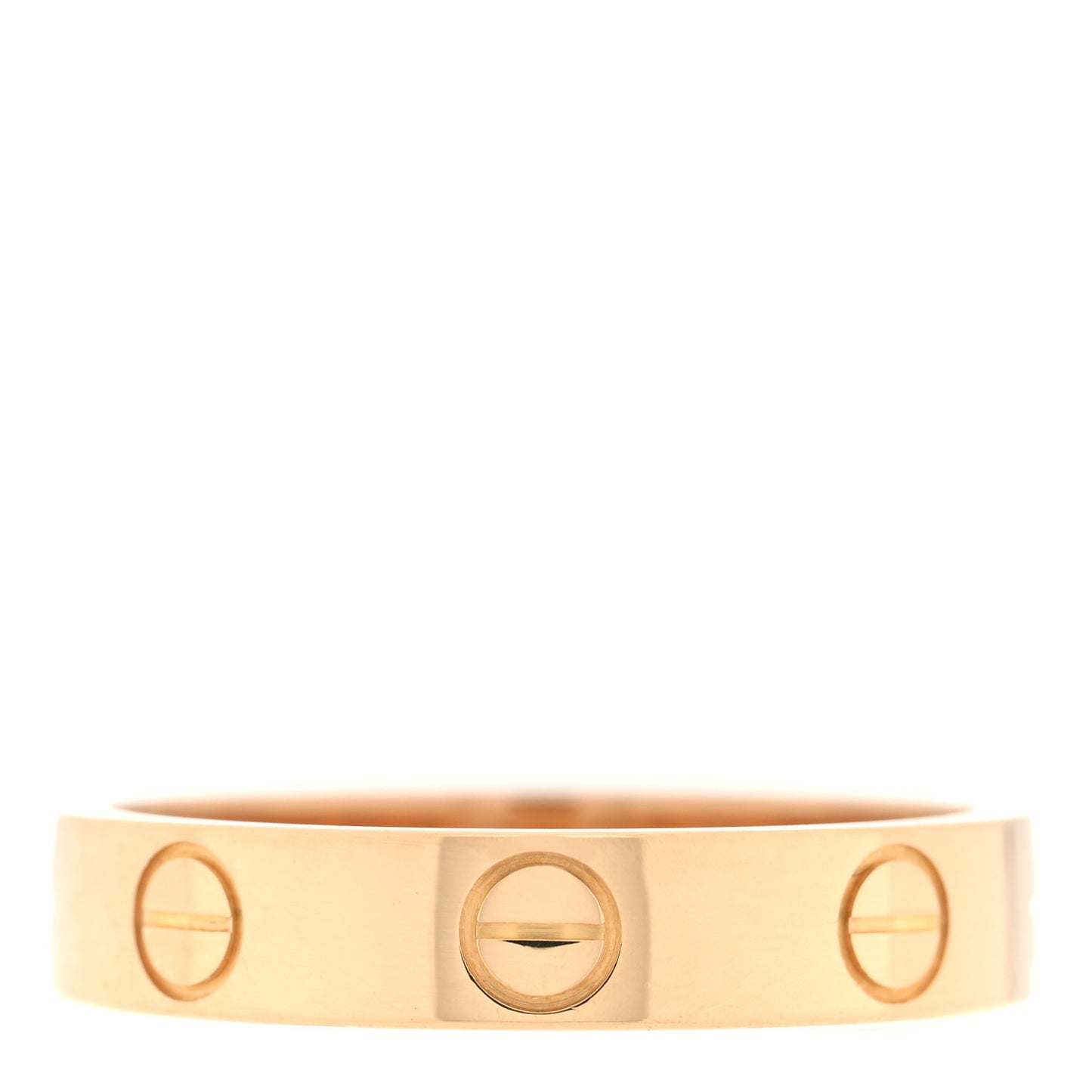 18K Yellow Gold 3.5mm LOVE Wedding Band Ring 50 5.25