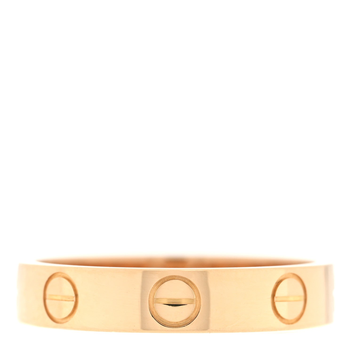 Cartier 18K Yellow Gold 3.5mm LOVE Wedding Band Ring 50 5.25 1 of 4
