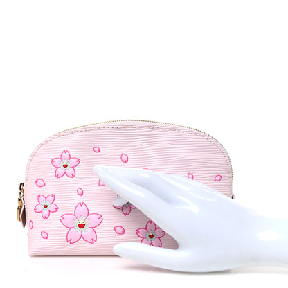 Louis Vuitton LV X TM Epi Cherry Blossom Cosmetic Pouch Pink 2 of 7