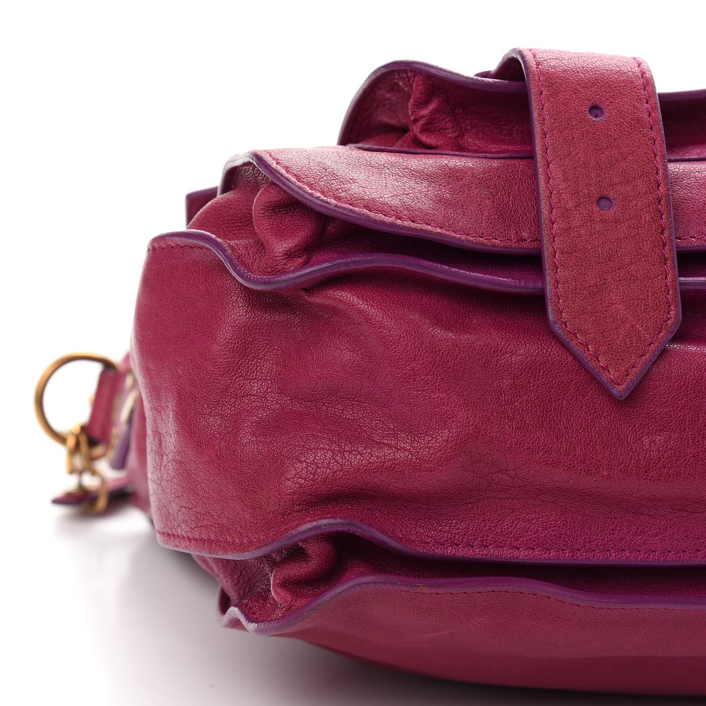 Lambskin Medium PS1 Satchel Raspberry