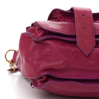 Proenza Schouler Lambskin Medium PS1 Satchel Raspberry 9 of 10