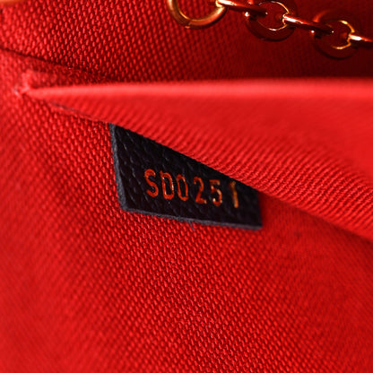 Louis Vuitton Empreinte Pochette Felicie Chain Wallet Marine Rouge 8 of 12