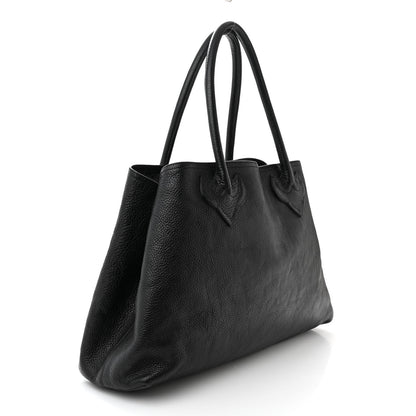 Chrome Hearts Grained Calfskin Fleur De Lis Tote Black 3 of 10