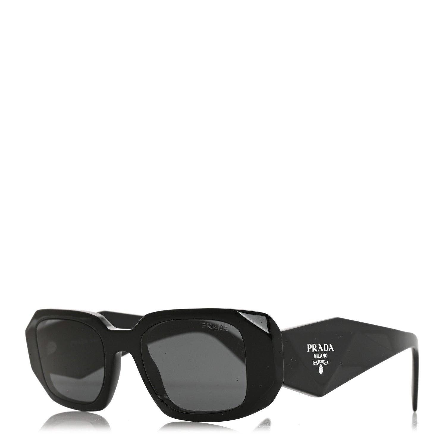 Prada Acetate Symbole Sunglasses SPR 17W Black 1 of 7