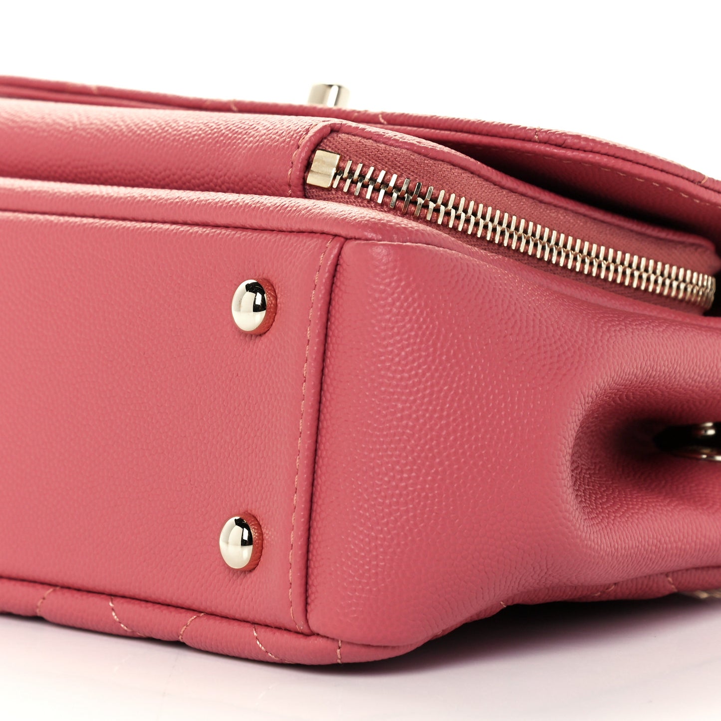 Caviar Quilted Small Business Affinity Flap Pink