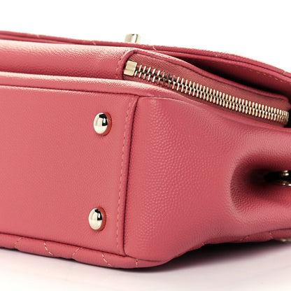 Chanel Caviar Quilted Small Business Affinity Flap Pink 10 of 11