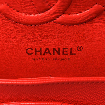 Chanel Caviar Quilted Medium Double Flap Red 6 of 12