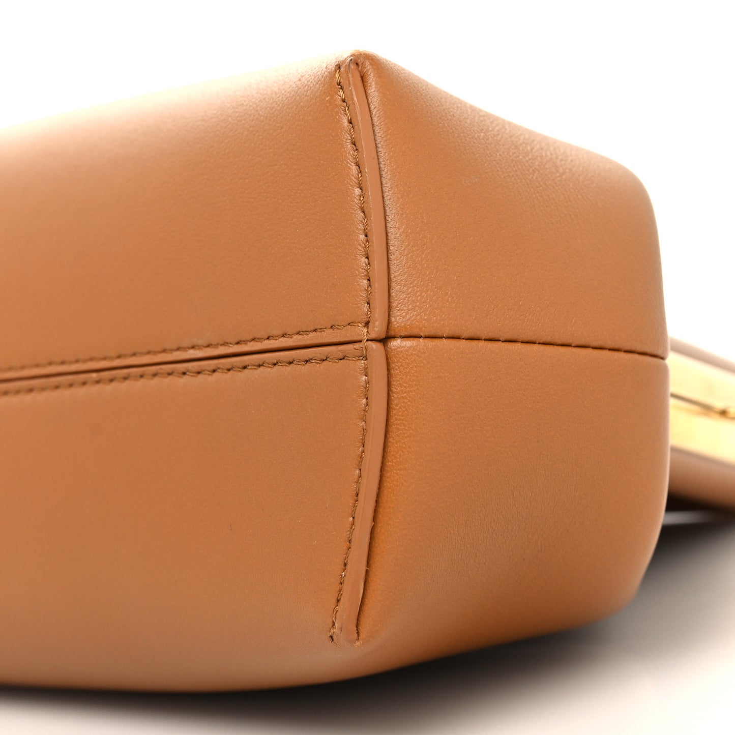 Shiny Nappa Small Fendi First Caramello