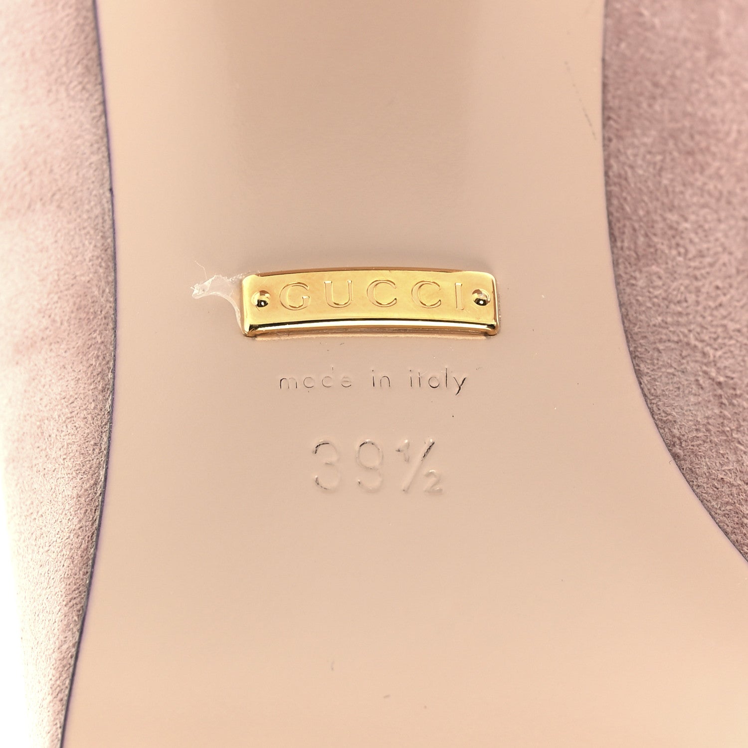 Gucci Kid Scamosciato GG Marmont Fringe 50mm Loafer Pumps 39.5 Crystal Pink 8 of 12