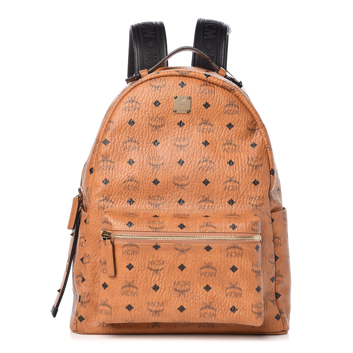 MCM Visetos Medium Stark Backpack Cognac 1 of 9