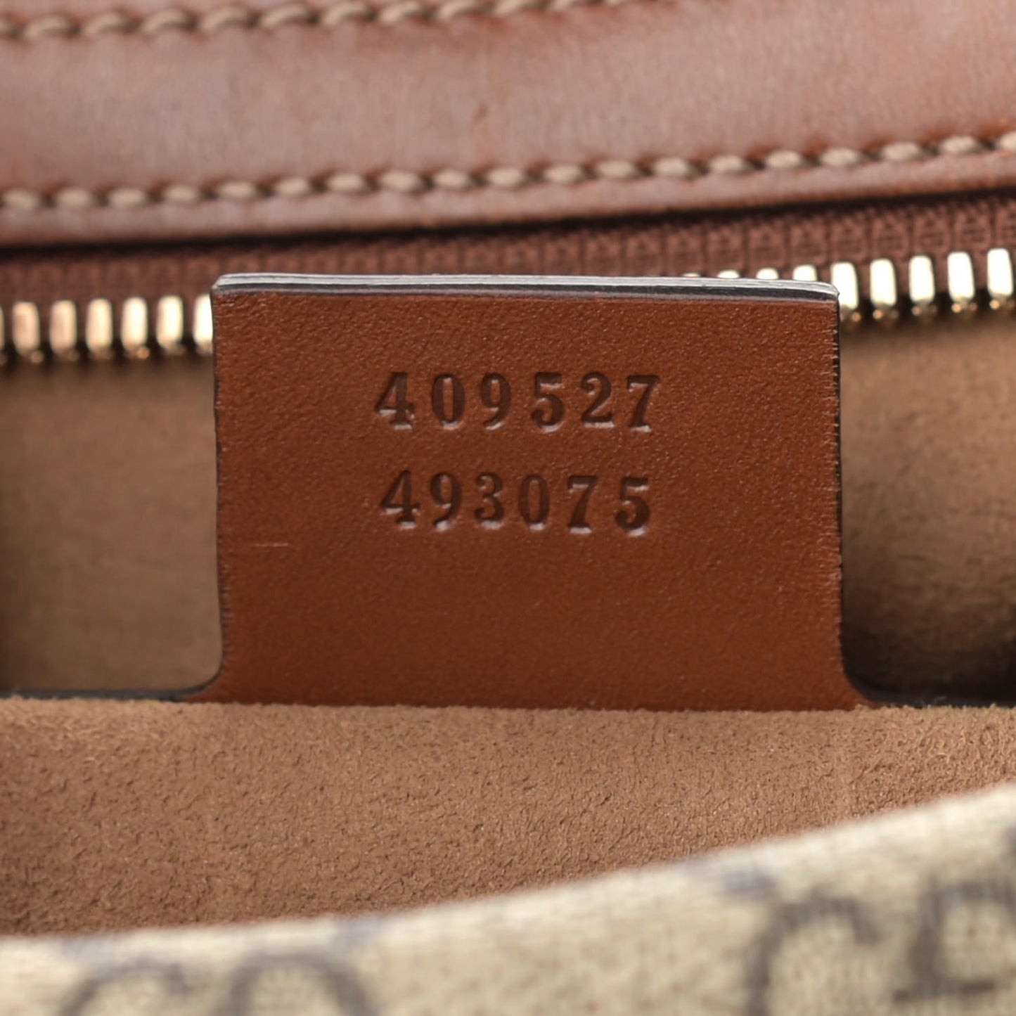 GG Supreme Monogram Medium Boston Beige Cuir