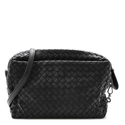Bottega Veneta Nappa Intrecciato Crossbody Messenger Black 1 of 9