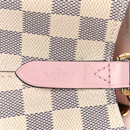 Louis Vuitton Damier Azur Neonoe MM Eau De Rose 6 of 10