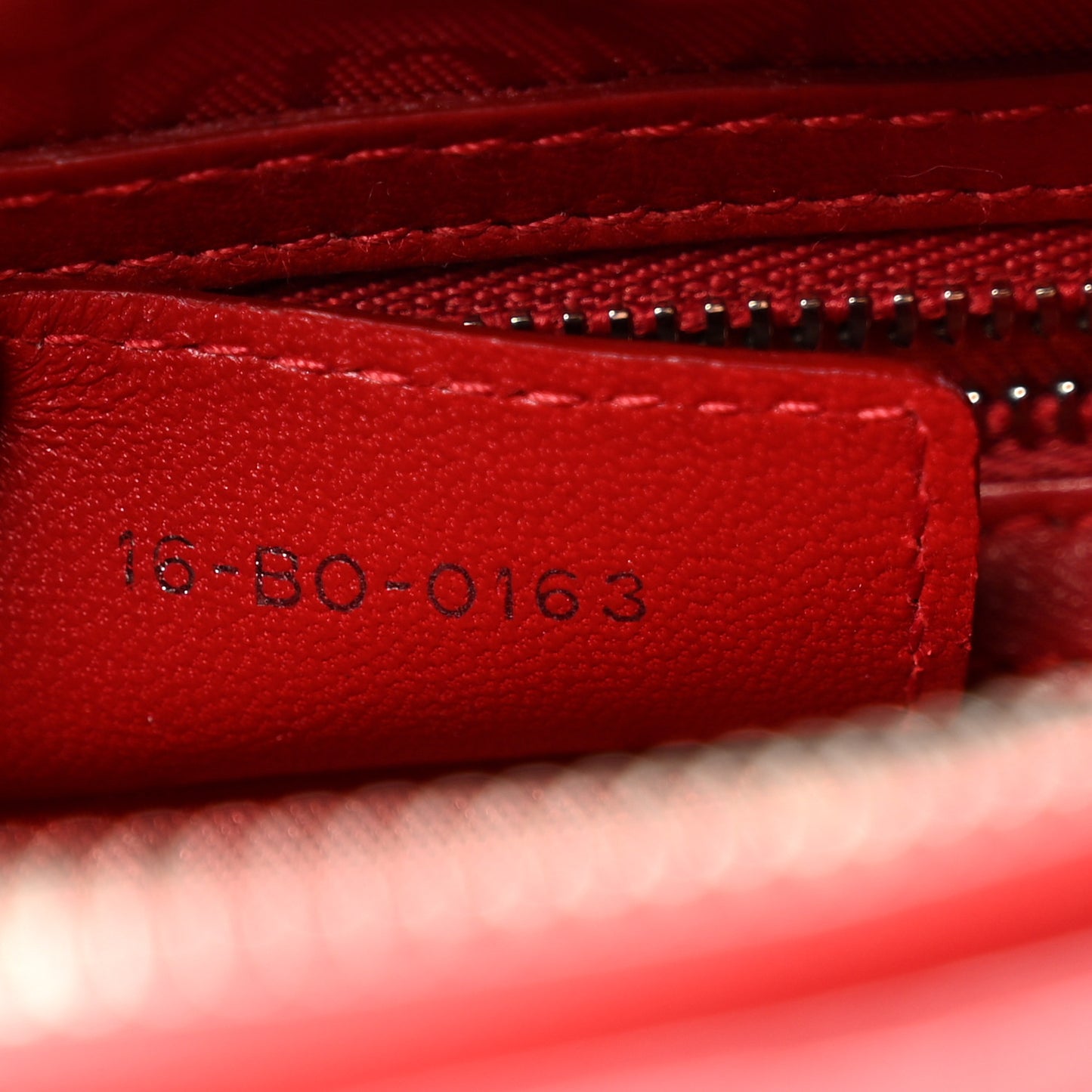 Lambskin Cannage Medium Lady Dior Red