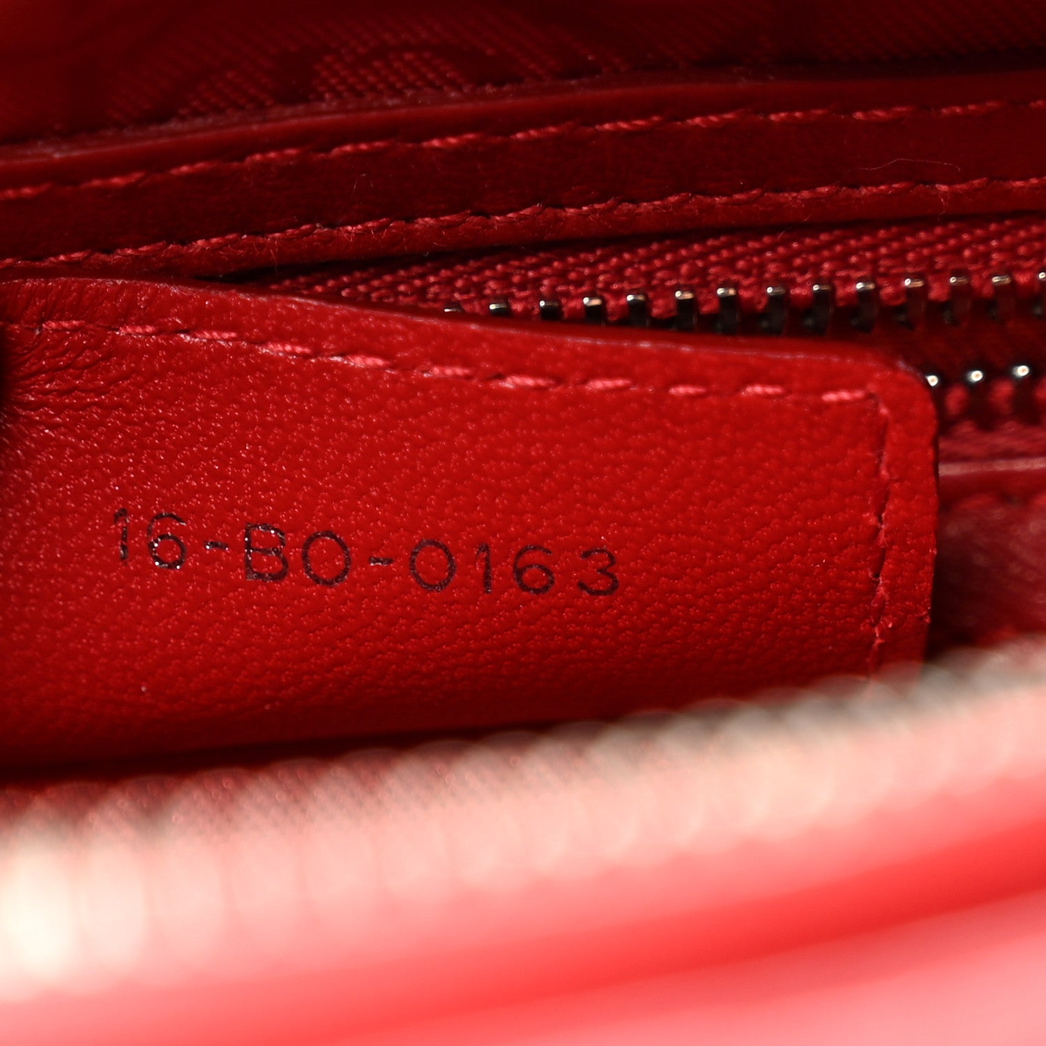 Christian Dior Lambskin Cannage Medium Lady Dior Red 6 of 9