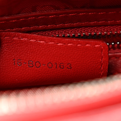 Christian Dior Lambskin Cannage Medium Lady Dior Red 6 of 9