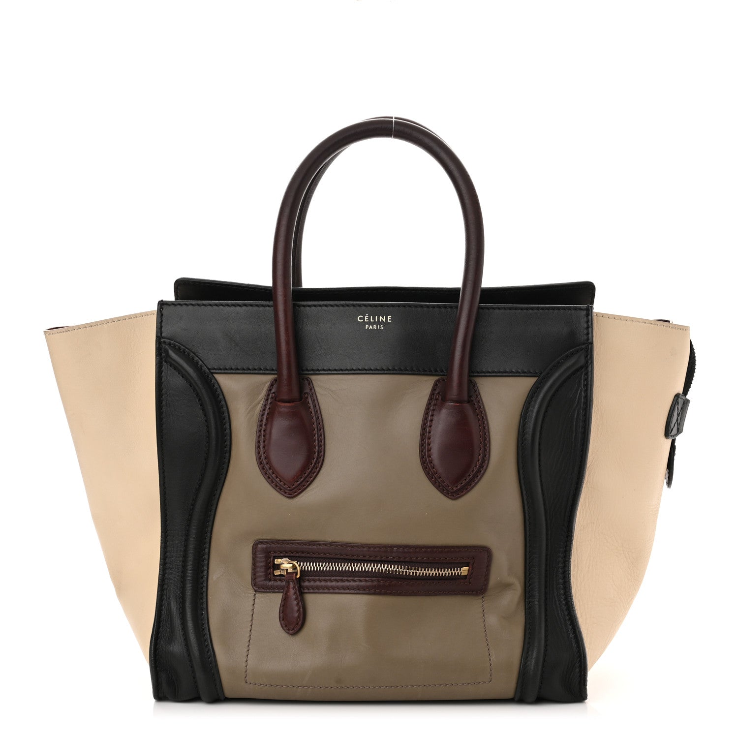 Celine Smooth Calfskin Mini Tri-Color Luggage Grey 1 of 12