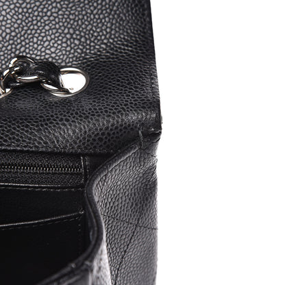 Chanel Caviar Quilted Jumbo Single Flap Black 11 of 13