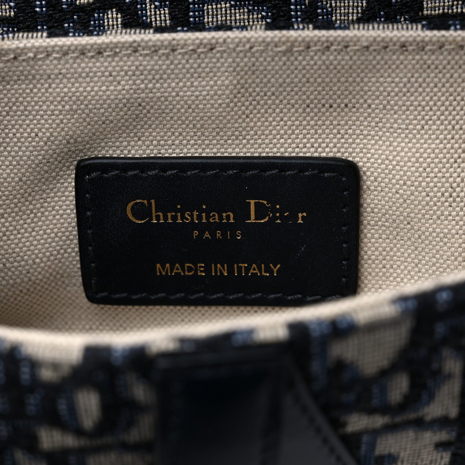 Christian Dior Oblique Mini Saddle Bag Blue 6 of 10