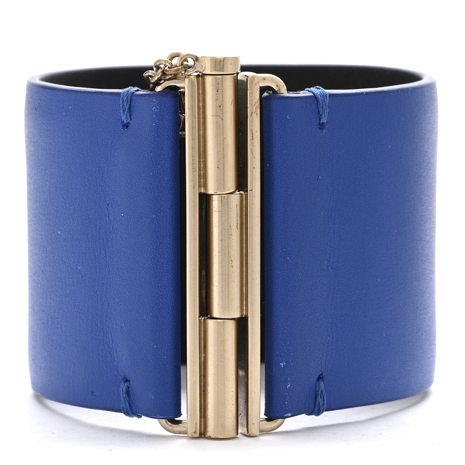 Chanel Calfskin CC Wide Cuff S Blue 1744355 – FASHIONPHILE