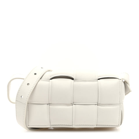 Nappa Maxi Intrecciato Padded The Belt Cassette Bag Chalk