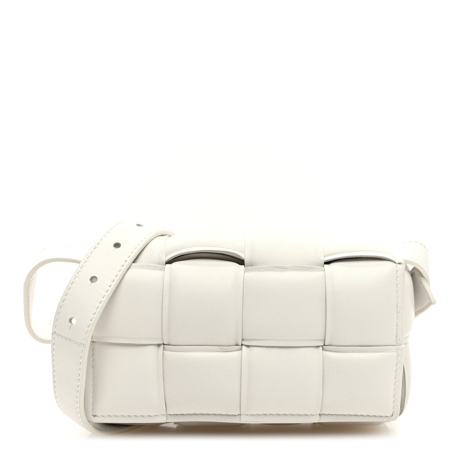 Bottega Veneta Nappa Maxi Intrecciato Padded The Belt Cassette Bag Chalk 1 of 9