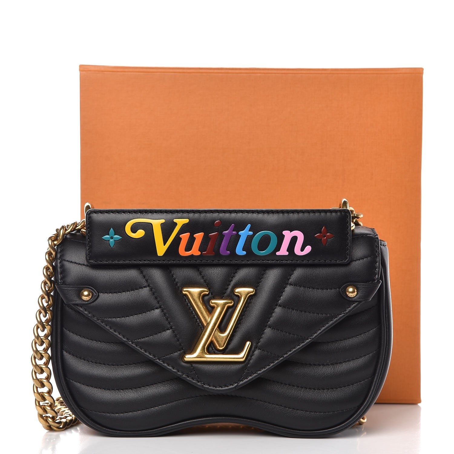 Louis Vuitton Calfskin New Wave Chain PM Black 10 of 10
